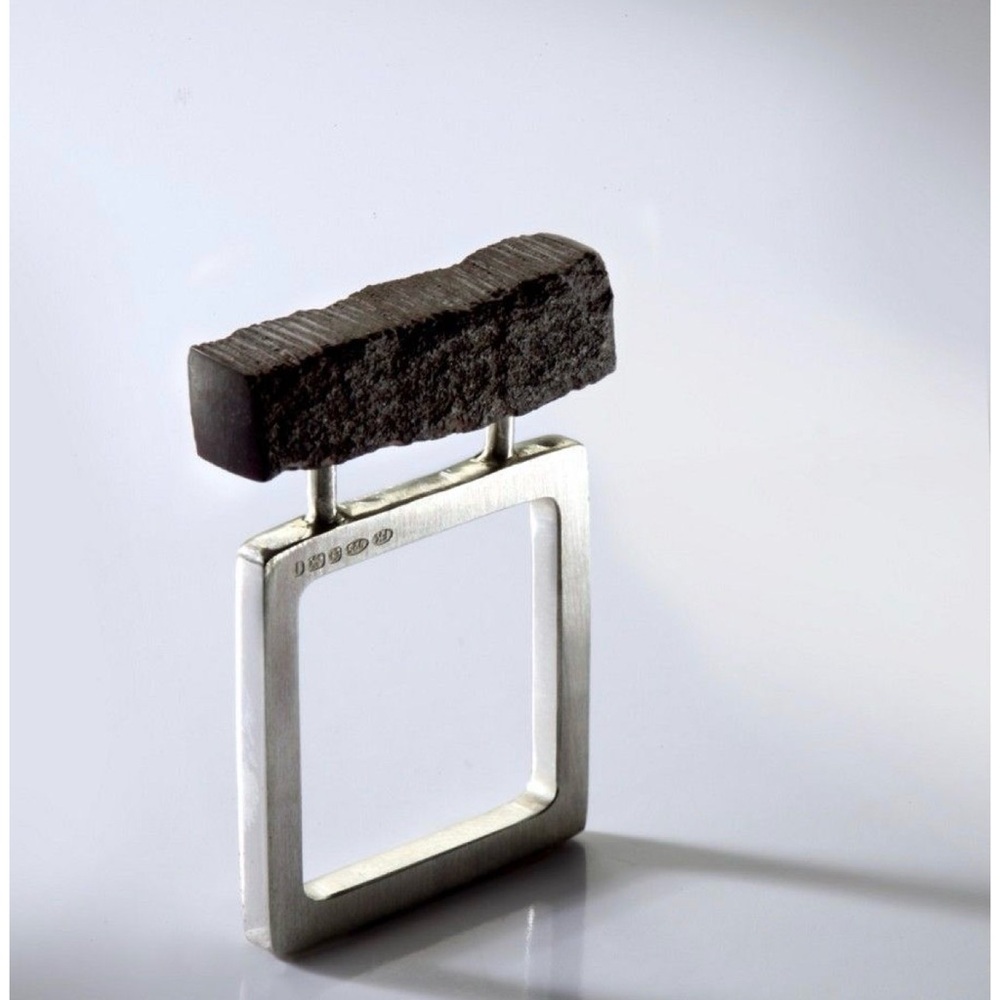 Unique Black Stone Ring - image 1